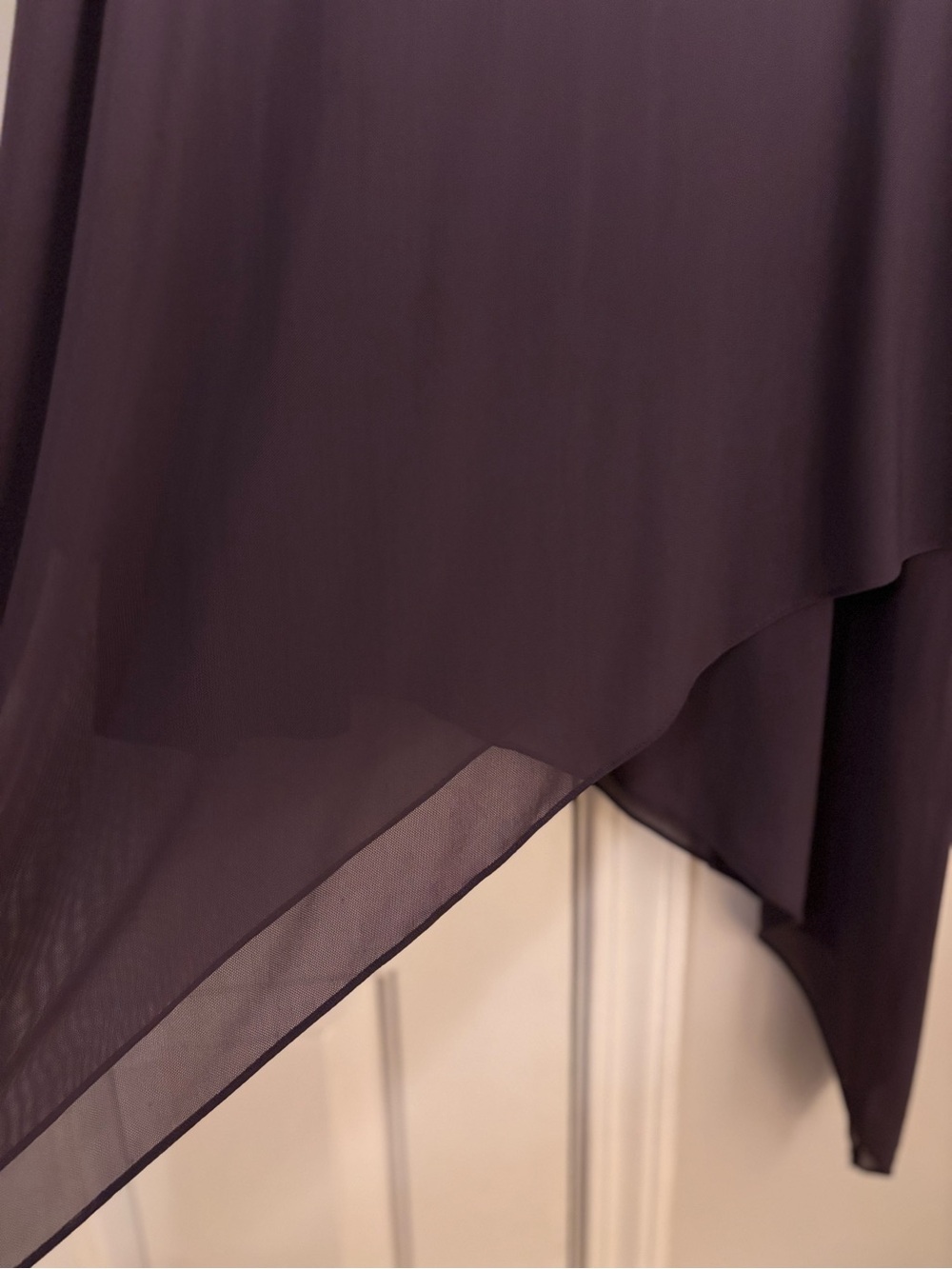 Soma Asymmetrical Handkerchief Hem Dress - Plum - Picture 4 of 4